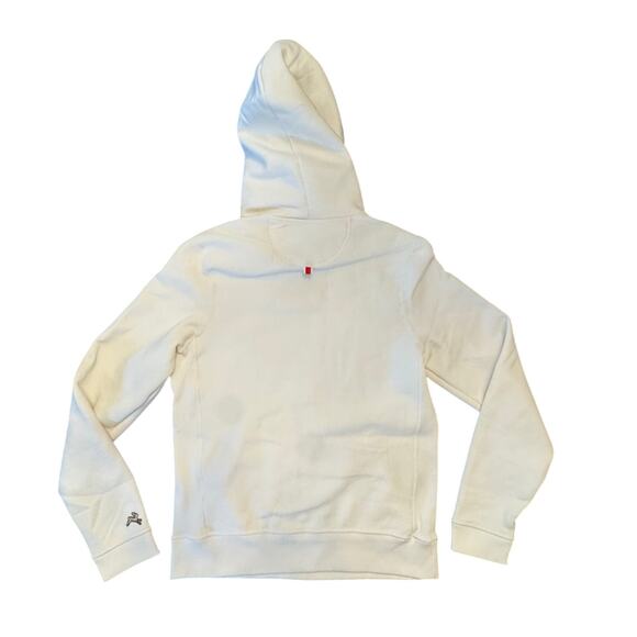 New Tracksmith Trackhouse Sweatshirt long sleeve white hood size small cotton - Picture 6 of 11